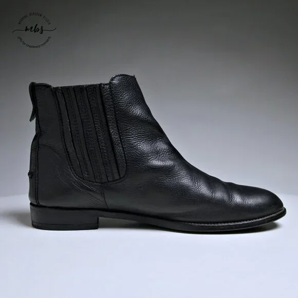 Madewell the Ainsley Leather Chelsea Boots